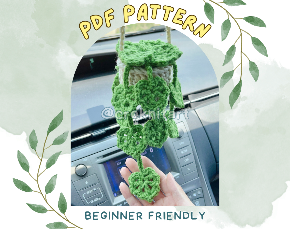 Crochet Pattern - String of Monstera – CroknitArt