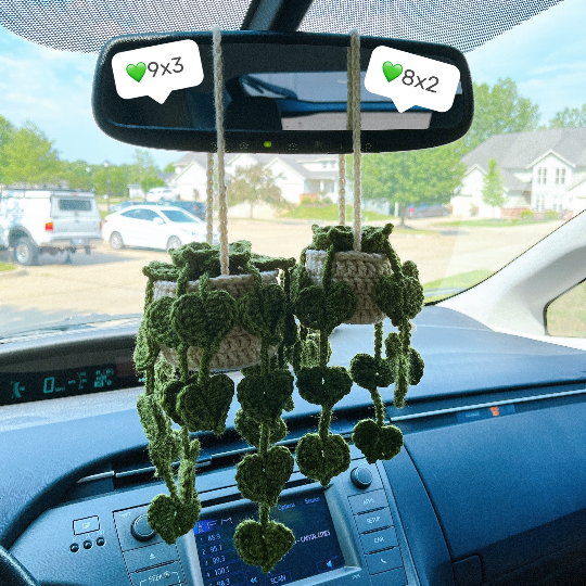 String of Heart Hanging Plant | Car Ornament