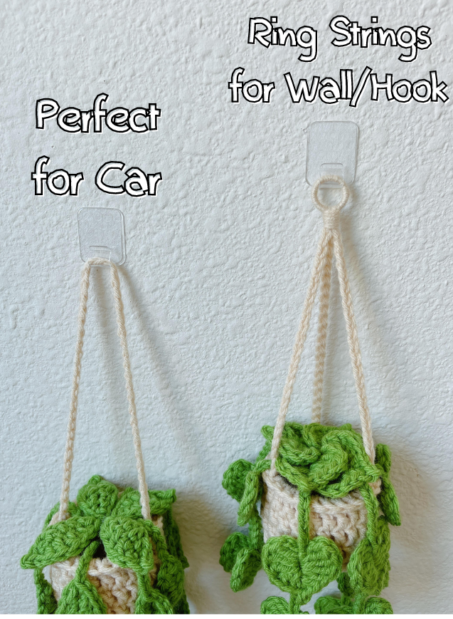 English Ivy Pot Hanging Plant | Car Ornament