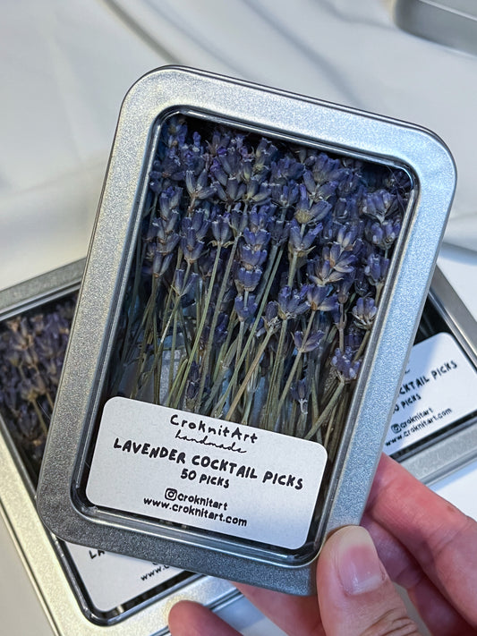 Lavender Cocktail Picks