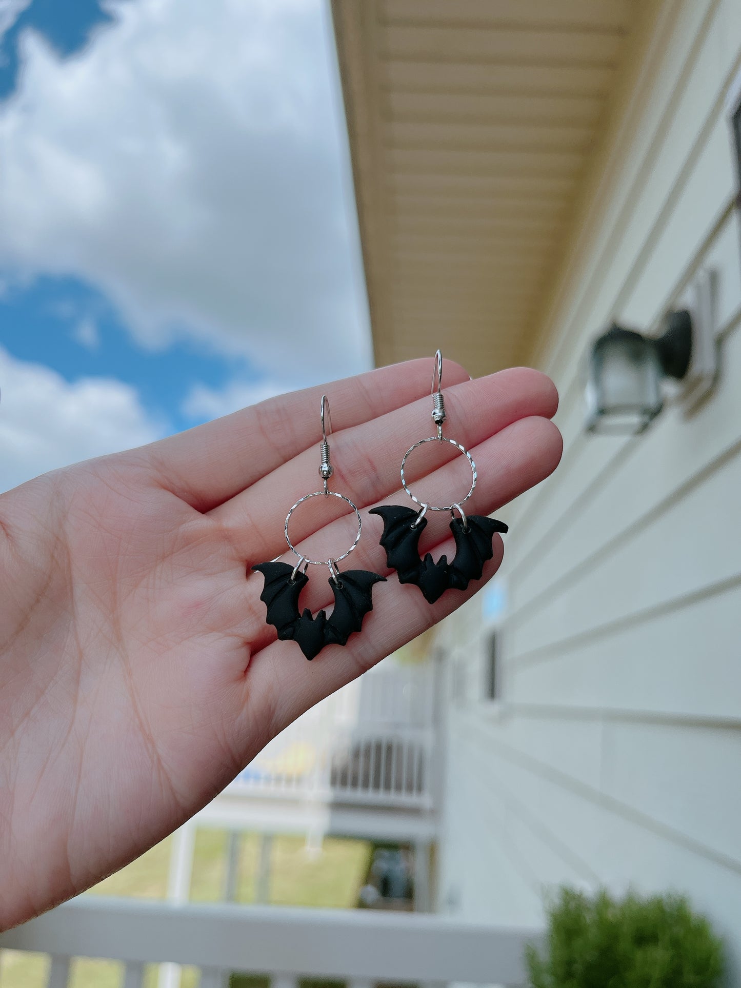 Bats and Hoops Earrings