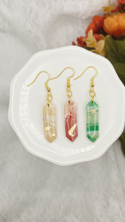 Stone Dangle (short) - Translucent Earrings