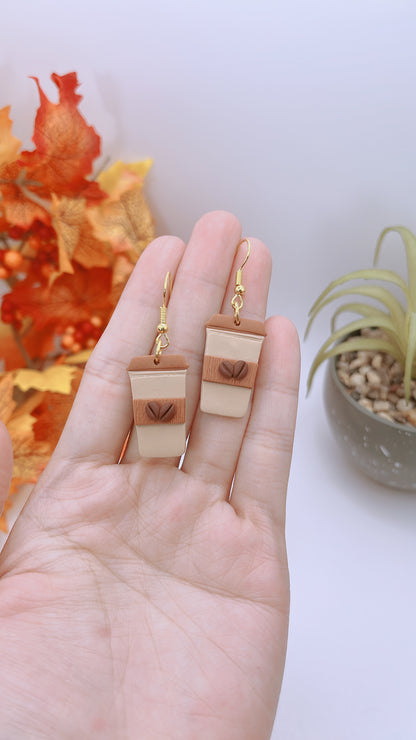 To Go Coffee Earrings