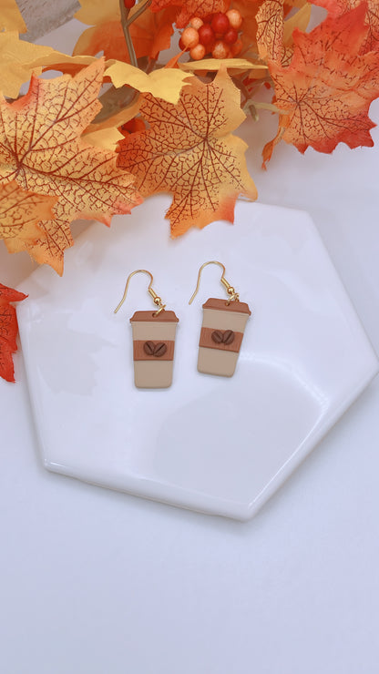 To Go Coffee Earrings