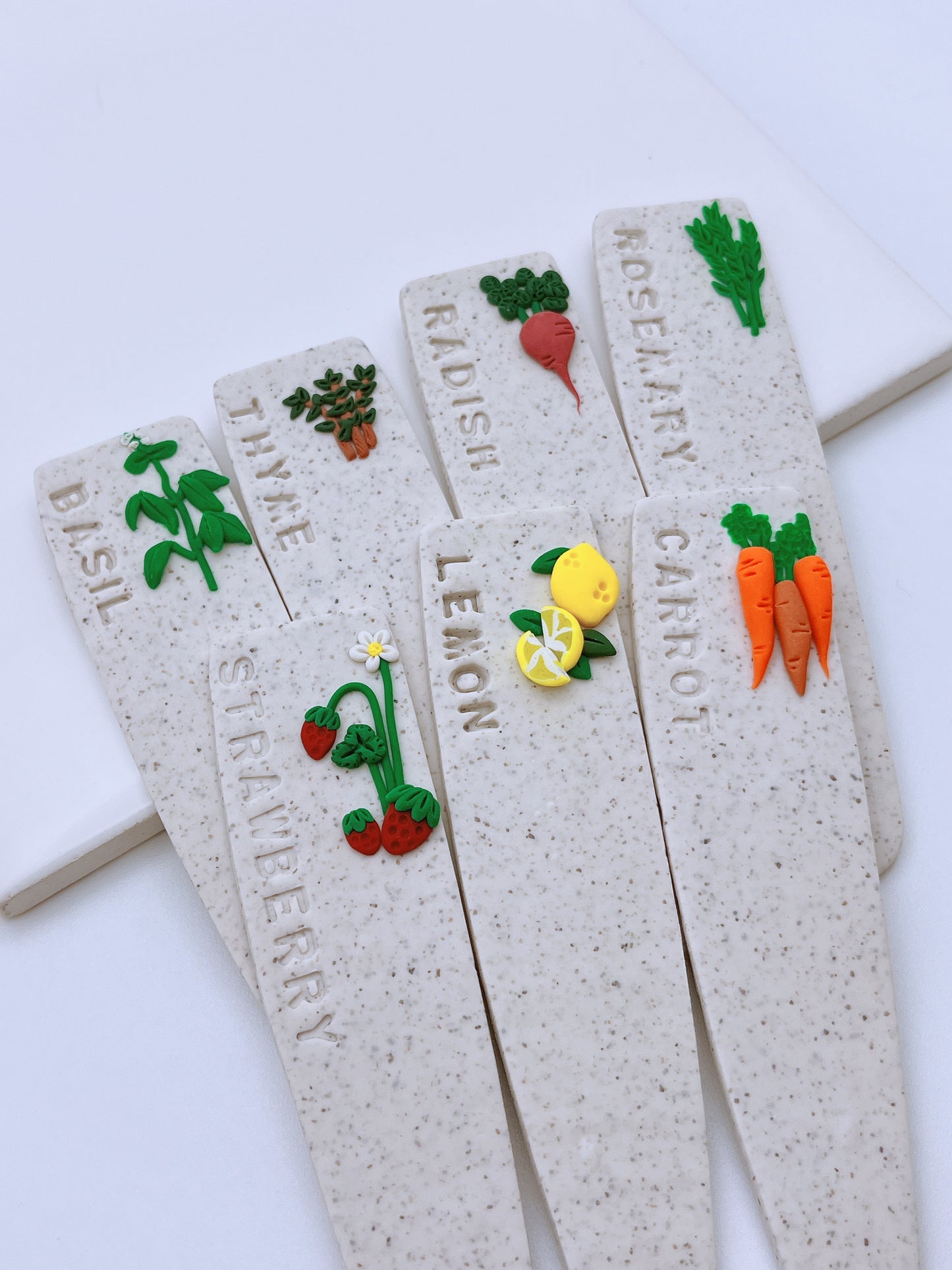 Clay Garden Markers