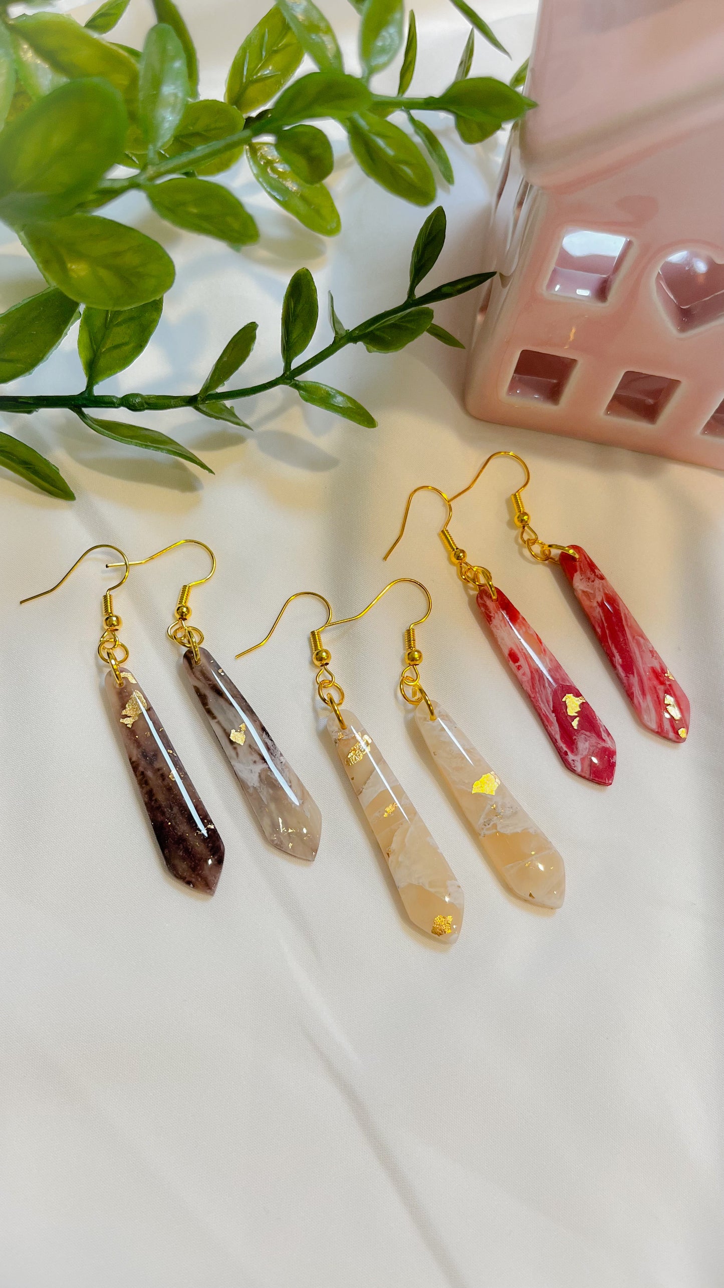 Stone Dangles - Translucent Earrings