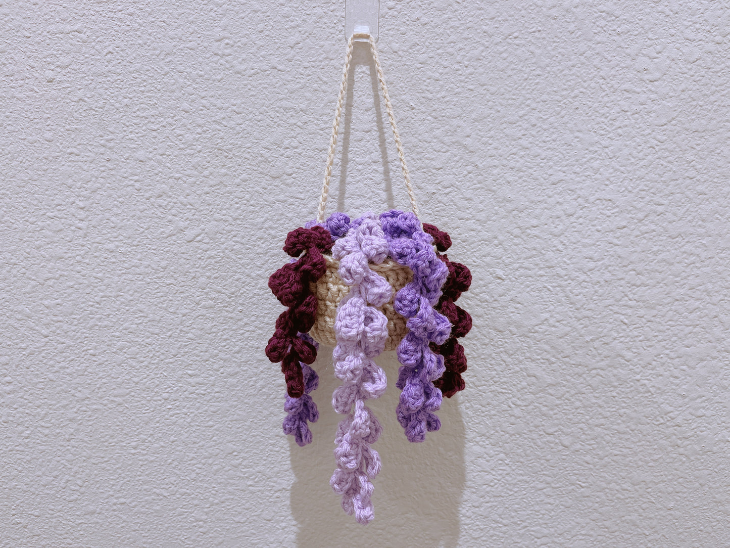 Wisteria Flower Pot Hanging Plant | Car Ornament