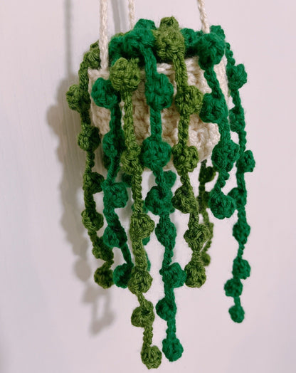 String of Pearl Hanging Plant | Car Ornament