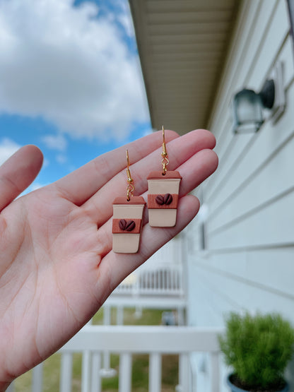 To Go Coffee Earrings