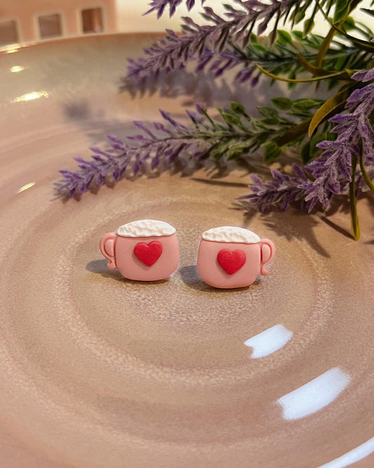 Heart Cup Studs