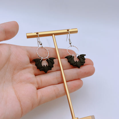 Bats and Hoops Earrings