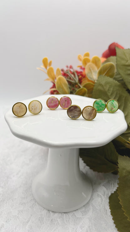 Stone Studs - Translucent Earrings