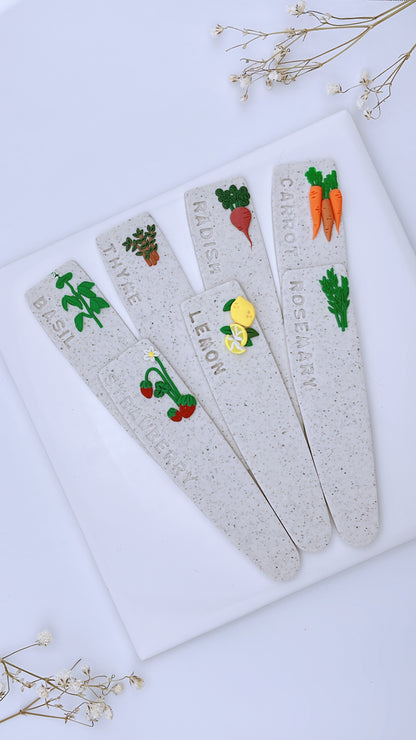 Clay Garden Markers