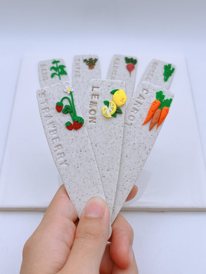 Clay Garden Markers