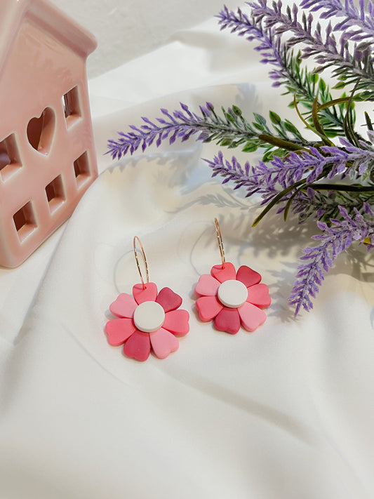 Heart Petals Flower Hoop