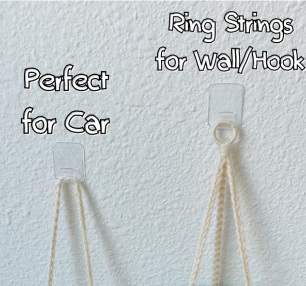 Wisteria Flower Pot Hanging Plant | Car Ornament